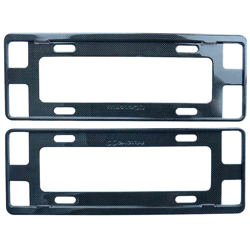 OEM customize carbon fiber car license plate frame usa size european size 