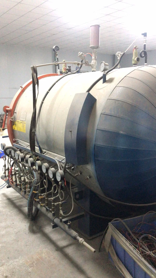 Actual autoclave pressure vessel used for selected carbon fiber automotive component projects