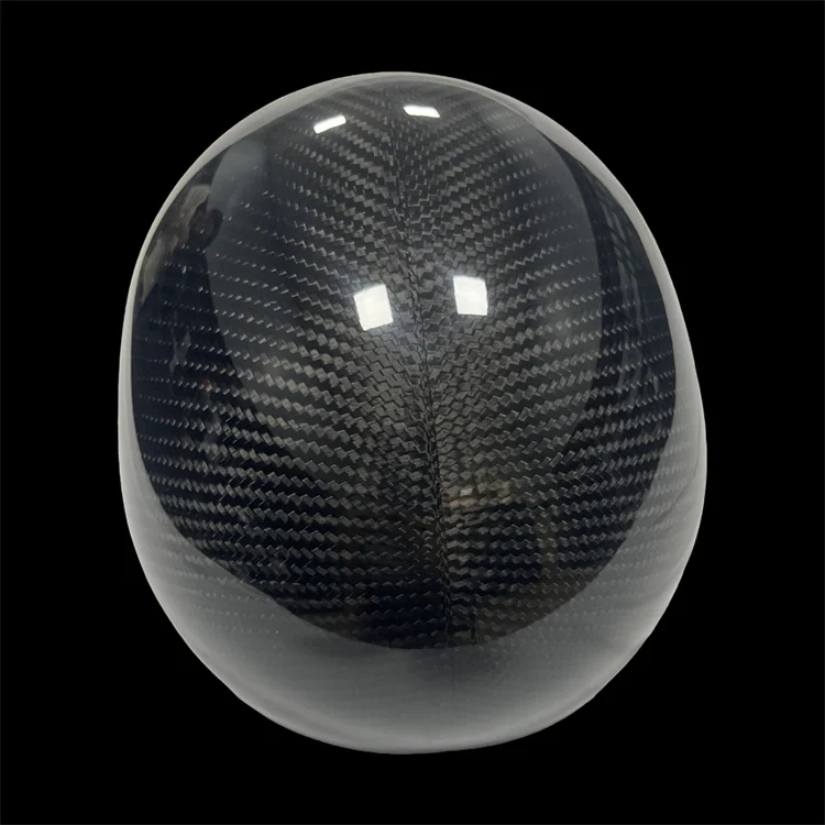 Rounded composite shell; actual carbon fiber helmet shell project reference