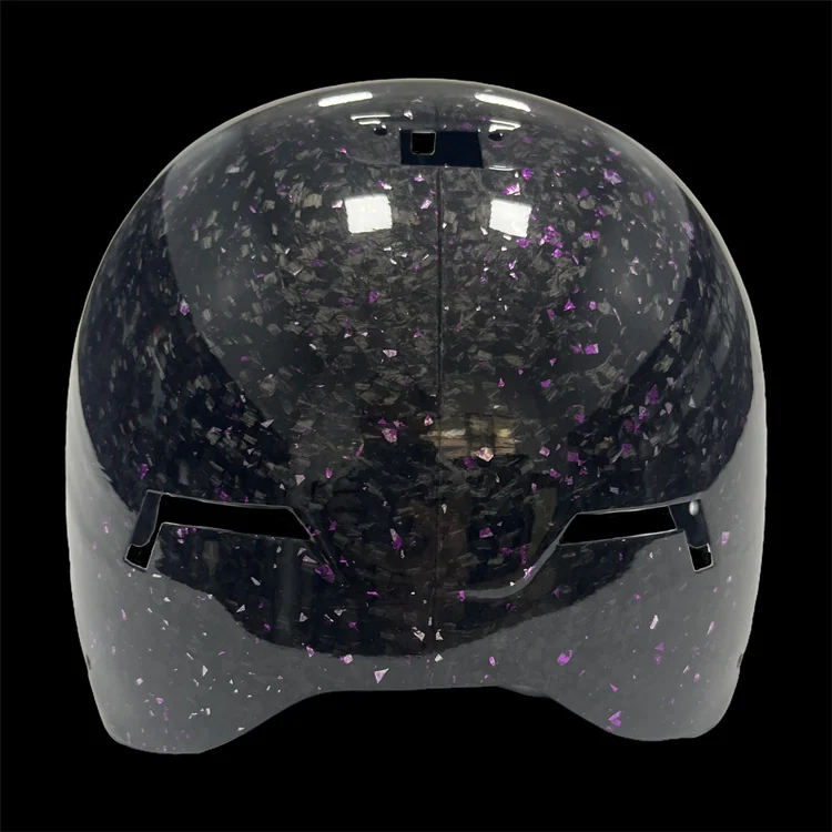 Decorative woven shell finish; actual carbon fiber helmet shell project reference