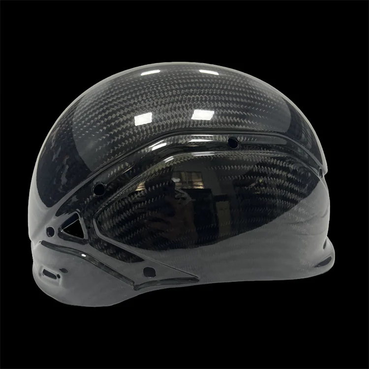 Full-face composite shell; actual carbon fiber helmet shell project reference