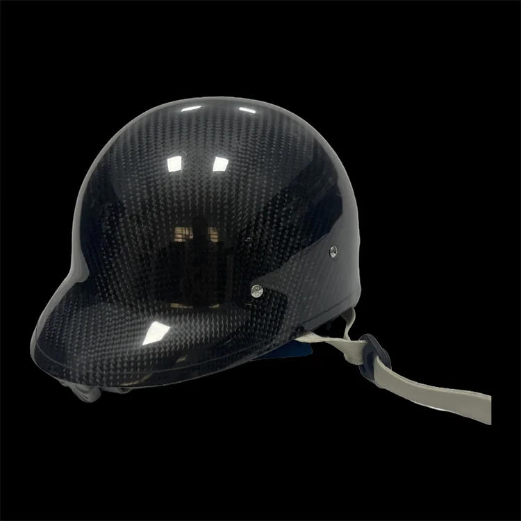 Open-face brimmed shell; actual carbon fiber helmet shell project reference