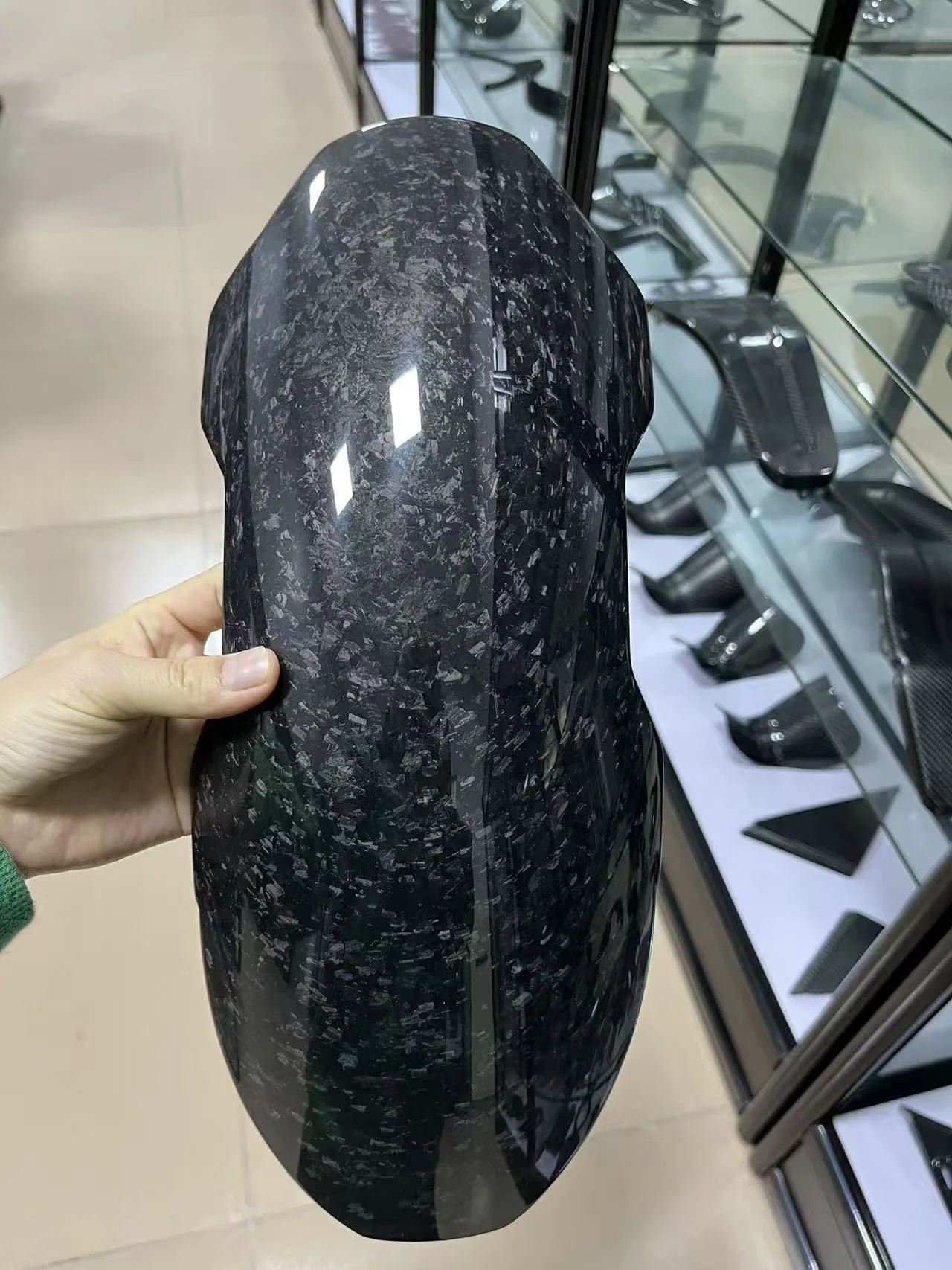 Custom carbon fiber motorcycle component — Project photo 02