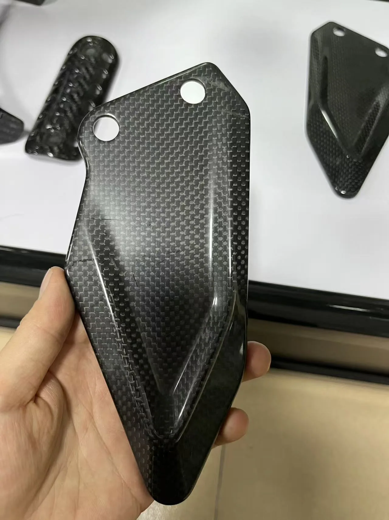 Custom carbon fiber motorcycle component — Project photo 05