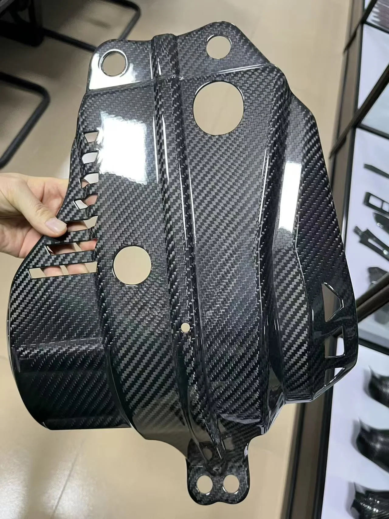 Custom carbon fiber motorcycle component — Project photo 08
